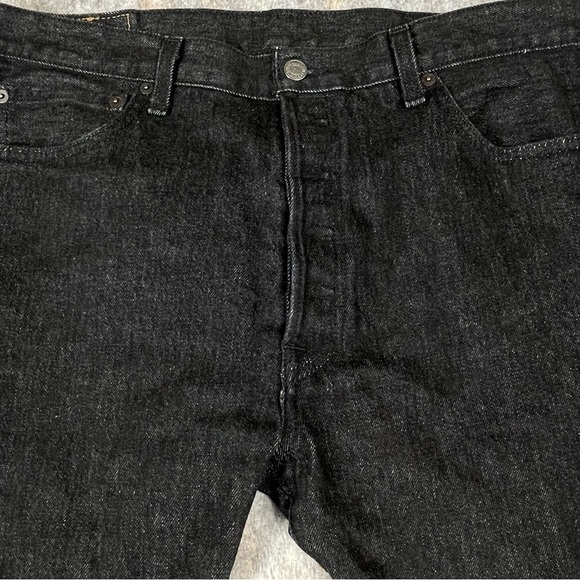 Levi’s 501XX Button Fly Black Denim Straight Leg Jeans Classiccore 36 x 29 - Picture 4 of 12